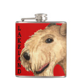 Lakeland Terrier Farbblock Flachmann (Vorderseite)
