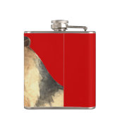 Lakeland Terrier Farbblock Flachmann (Rückseite)