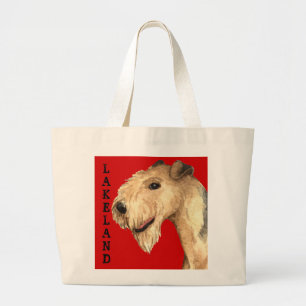 Lakeland Terrier Farbblock Jumbo Stoffbeutel