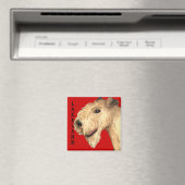 Lakeland Terrier Farbblock Magnet (In Situ (Geschirrspüler))