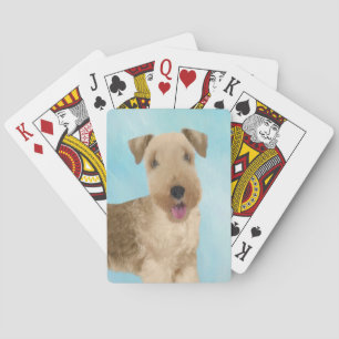 Lakeland Terrier Gemälde - Süße originelle Hundeku Spielkarten