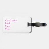 Lakeland Terrier Gepäckanhänger (Rückseite horizontal)