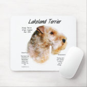 Lakeland Terrier History Design Mousepad (Mit Mouse)