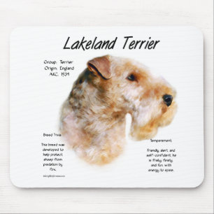 Lakeland Terrier History Design Mousepad
