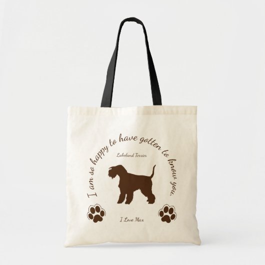 Lakeland Terrier Original-Tasche für Sie und Ihren Tragetasche (Vorne)