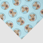 Lakeland Terrier Painting Niedliche Original Dog A Seidenpapier (Ausschnitt)