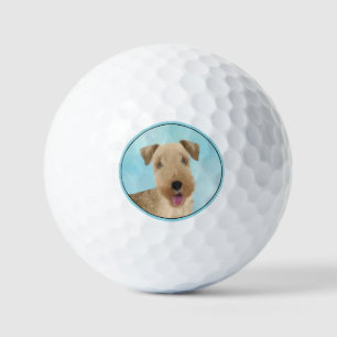 Lakeland Terrier Painting - Niedliche Original Dog Golfball