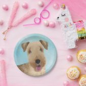 Lakeland Terrier Painting - Niedliche Original Dog Pappteller (Party)