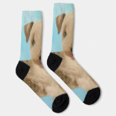 Lakeland Terrier Painting - Niedliche Original Dog Socken (Rechts)