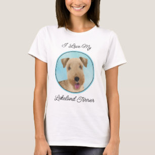 Lakeland Terrier Painting - Niedliche Original Dog T-Shirt