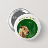Lakeland Terrier Peace Button (Vorne & Hinten)