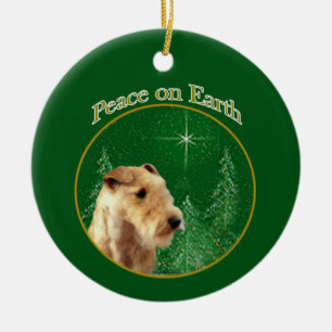 Lakeland Terrier Peace Keramik Ornament