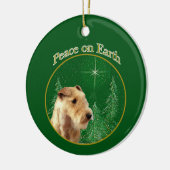 Lakeland Terrier Peace Keramik Ornament (Links)
