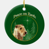 Lakeland Terrier Peace Keramik Ornament (Hinten)
