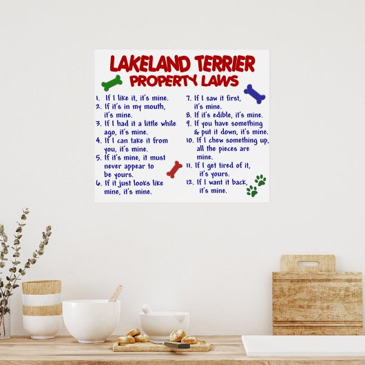 LAKELAND TERRIER PL2 POSTER (Küche)