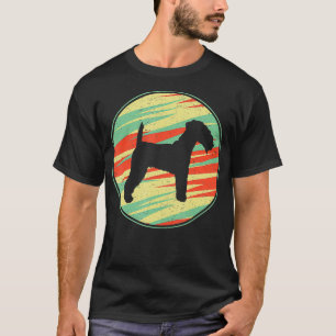 Lakeland Terrier Retro Vintage Silhouette Niedlich T-Shirt