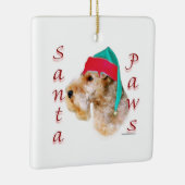 Lakeland Terrier Santa Paws Keramikornament (Rechts)