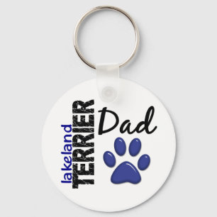 Lakeland-Terrier-Vater 2 Schlüsselanhänger