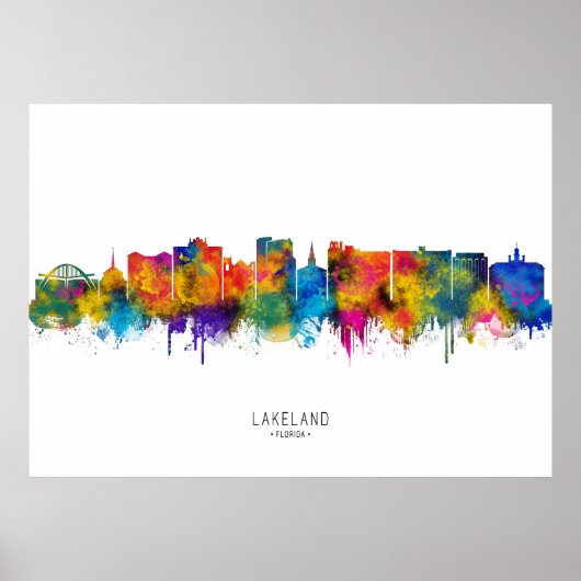 Lakeland USA Skyline Poster (Vorne)