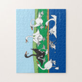 Lakeloving Swans Jigsaw Puzzle (Vertikal)