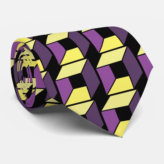 Laker-Würfel Krawatte (Gerollt)