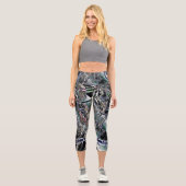 Lakerationen in der Zeit Capri Leggings (Vorderseite)
