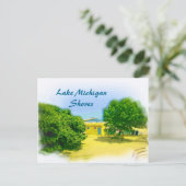 Lakeshores am Strand von Chicago Postkarte (Stehend Vorderseite)
