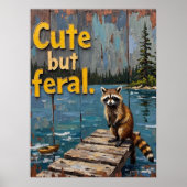 Lakeside Bandit: Blick auf den Raccoon Poster (Vorne)