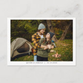 Lakeside Campground | Hochzeitstag Begleitkarte (Rückseite)