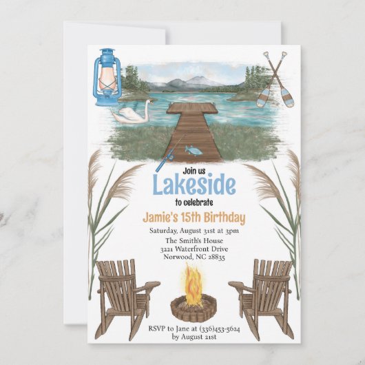 Lakeside Celebration Einladung (Vorderseite)