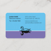 Lakeside Daycare Euro Business Card Visitenkarte (Rückseite)