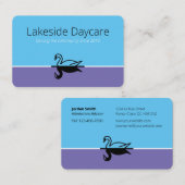 Lakeside Daycare Euro Business Card Visitenkarte (Vorne/Hinten)