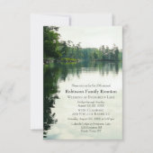 Lakeside Family Wiedersehen Camping Potluck Barbec Einladung (Vorderseite)