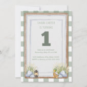 Lakeside First Geburtstag Einladung (Vorderseite)