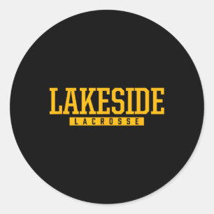 Lakeside Highschool Lacrosse Runder Aufkleber