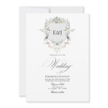 Lakeside Monogram Laurel Wappen Wedding