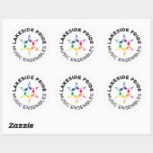 Lakeside Pride Aufkleber - Kreisdesign (Blatt)