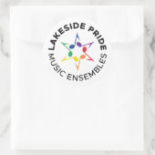 Lakeside Pride Aufkleber - Kreisdesign (Tasche)