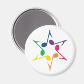 Lakeside Pride Star Kühlschrank Magnet (Vorderseite/Rückseite)