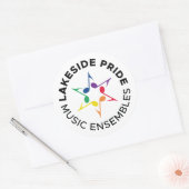 Lakeside-Sticker mit Stolz Runder Aufkleber (Umschlag)