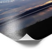 Lakeside Sunset Fotodruck (Ecke)