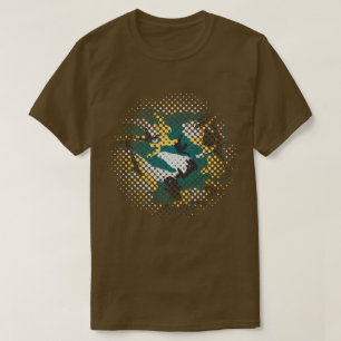 Lakeside-Tarnmuster-Halfton T-Shirt