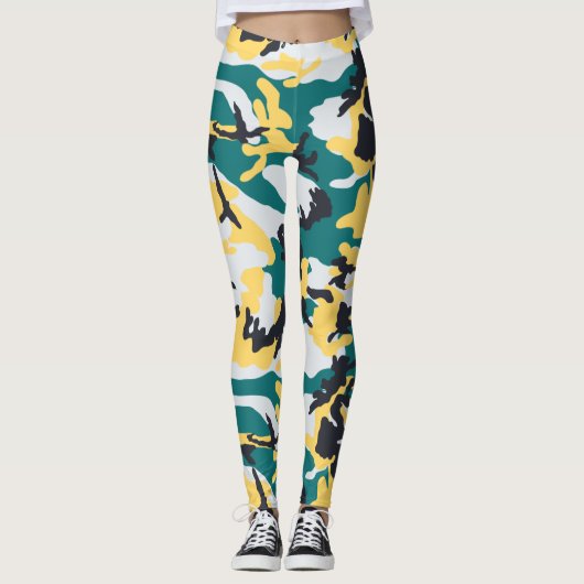 Lakeside-Tarnmuster Leggings (Vorderseite)