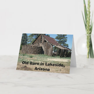 LakesideBarn, alte Scheune im Seeufer, Arizona Karte