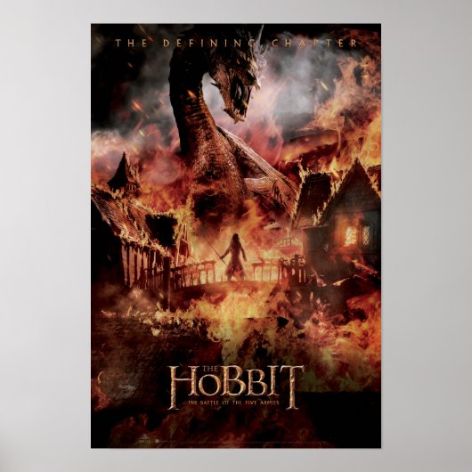 Laketown Ablaze mit SMAUG™ & BARD THE BOWMAN™ Poster (Vorne)