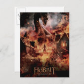 Laketown Ablaze mit SMAUG™ & BARD THE BOWMAN™ Postkarte (Vorne/Hinten)
