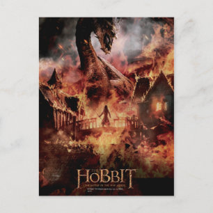 Laketown Ablaze mit SMAUG™ & BARD THE BOWMAN™ Postkarte