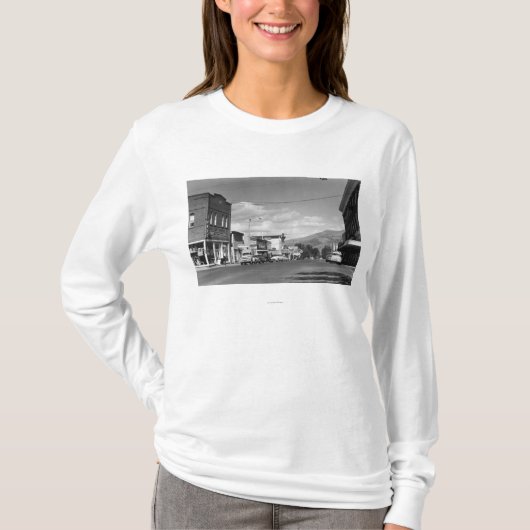 Lakeview, Oregonhauptstraßen-Ansicht-Fotografie #2 T-Shirt (Vorderseite)