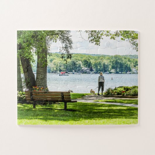 Lakeville NY Conesus Lake Oversille Puzzle (Horizontal)