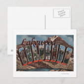 Lakewood, Colorado - Große Buchstabenszenen Postkarte (Vorne/Hinten)